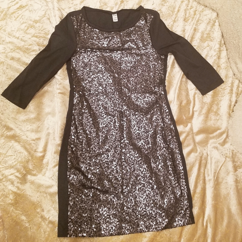 NWT Old Navy gray sparkly dress